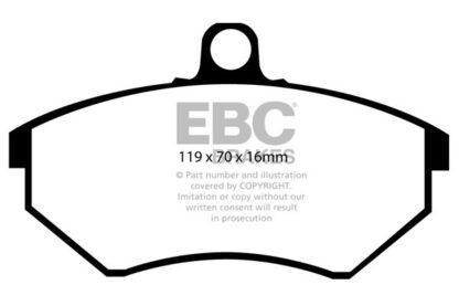 EBC Yellowstuff bromsbelägg