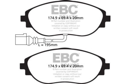 EBC Bluestuff bromsbelägg